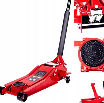 PODNOŚNIK NISKOPROFILOWY ŻABA 4T 2-TŁOK GUMA NISKI