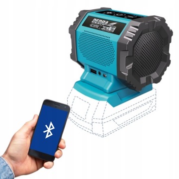 Bluetooth-динамик перезаряжаемый 18 В DEDRA DED7004