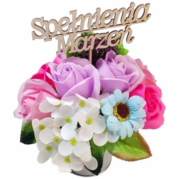 Букет Мыльные Цветы розы гортензии мыльные ромашки Подарок Подарок