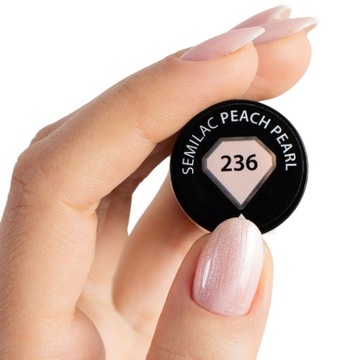 SEMILAC 236 ГИБРИДНЫЙ ЛАК ДЛЯ НОГТЕЙ «Персиковый жемчуг» 7 мл
