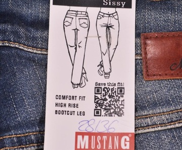 MUSTANG spodnie HIGH blue jeans SISSY _ W28 L36