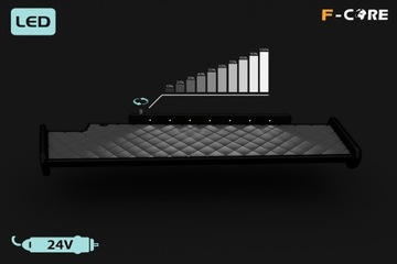 Półka TIR MAN TGX 07-20 podwójna szuflada panel
