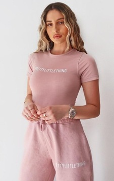 AD83 RÓŻOWE BODY NAPIS PRETTYLITTLETHING 38