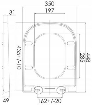 ROCA GAP МЕДЛЕННО ЗАКРЫВАЮЩЕЕСЯ, СЪЕМНОЕ СИДЕНЬЕ ДЛЯ УНИТАЗА