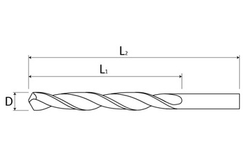 Сверло по металлу кобальту 3,2 мм C9832 HSS-CO