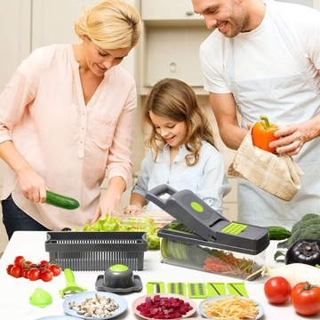 МНОГОФУНКЦИОНАЛЬНАЯ ТРЕЗКА ДЛЯ ОВОЩЕЙ, ФРУКТОВ, ТЕРКА 15 в 1