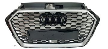 AUDI A3 8V 2017- ATRAPA GRILL CZARNY POŁYSK