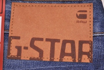 G-STAR spodnie BLUE jeans ATTACC LOW STRAIGHT_ W30 L32