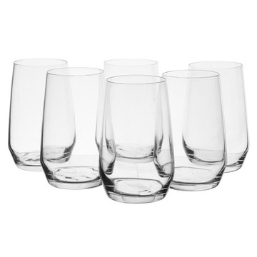 Duże szklanki do napojów Rubin 450 ml komplet 6 sz