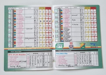 PROGRAM POLONIA PIŁA - ATLAS WROCŁAW 5.04.1999