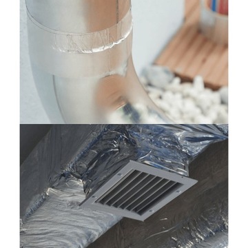 ЛЕНТА АЛЮМИНИЕВАЯ АРМИРОВАННАЯ 48x45м 100°C