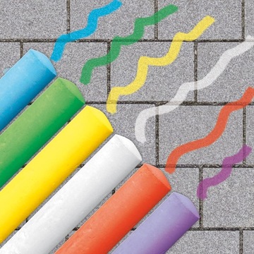 Мелок для тротуара цветной, 6 цветов SES CREATIVE 02206