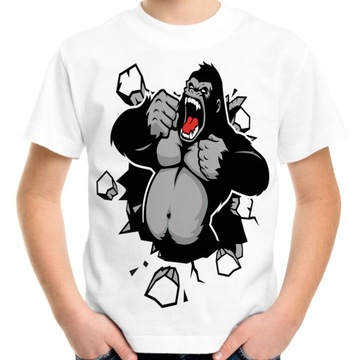 Koszulka z gorylem king kong king kongiem małpa goryl t-shirt małpą 128