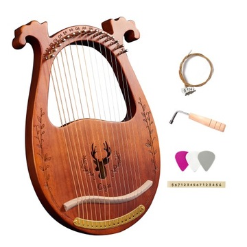 16-струнная деревянная лира-арфа C Key, резонансная коробка