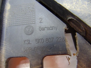 КРЕПЛЕНИЕ БАМПЕРА ЛЕВАЯ ПЕРЕДНЯЯ ФОНАРЬ VW GOLF VI 6 5K0 5K0807571H