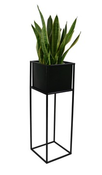KWIETNIK LOFT METALOWY SKRZYNKA 70CM STOJAK DONICA