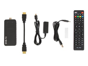 ДЕКОДЕР TV ТЮНЕР DVB-T2 HEVC H.265 FULL HD MINI STICK ПУЛЬТ ДИСТАНЦИОННОГО УПРАВЛЕНИЯ НАБОР HDMI USB