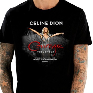 CELINE DION COURAGE TOUR 2023 KOSZULKA MĘSKA S