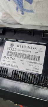 A6 C6 FACELIFT PANEL VENTILACE KLIMATIZACE GB 4F2820043AA