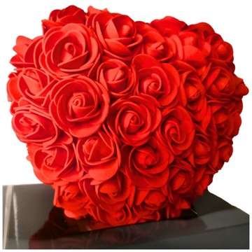 СВЕТЯЩЕЕ СЕРДЦЕ ИЗ ЛЕПЕСТКОВ РОЗ LED 3 РЕЖИМА ПОДАРОК ​​НА ЖЕНСКИЙ ДЕНЬ ВЕЧНАЯ РОЗА