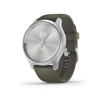 GARMIN VIVOMOVE STYLE smartwatch / srebrno-zielony