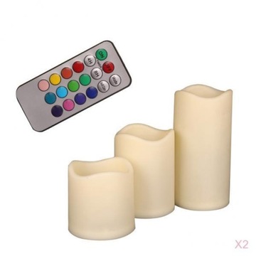 6 Pieces Battery Powered LED Candles with Remote