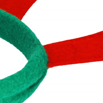 OPASKA ŚWIĄTECZNA ROGI RENIFERA Z DZWONECZKAMI MIKOŁAJKI ŚWIĘTA NA GŁOWĘ