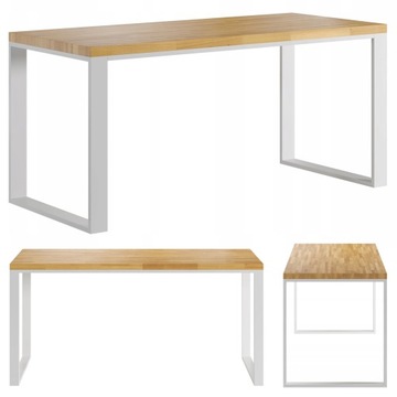 Białe biurko w stylu vintage do nauki 140x70x75