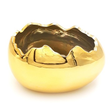 Оболочка для пасхального яйца, скорлупа ЗОЛОТАЯ, 17 см.