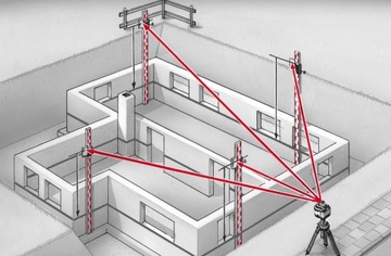 Цифровой лазерный уровень LASERLINER QUADRUM M350S, набор прицелов + нашивка
