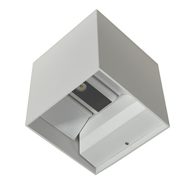 Kinkiet Ogrodowy LED Lampa Elewacyjna 2x3W BIAŁA