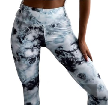 LEGGINSY DAMSKIE SKINNY FIT WYSOKI STAN rS