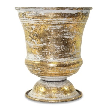 DONICZKA OSŁONKA METALOWA ZŁOTA 16x13cm STYLOWA 15