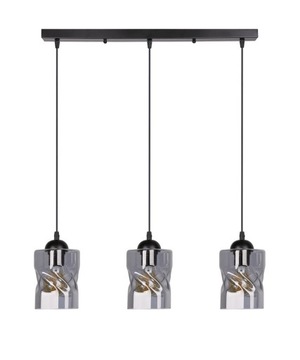 Lampa wisząca czarna/dymiona listwa 3xE27 Felis 33