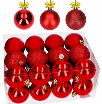 BOMBKI CHOINKOWE NA CHOINKĘ BOMBKA 3cm 24szt