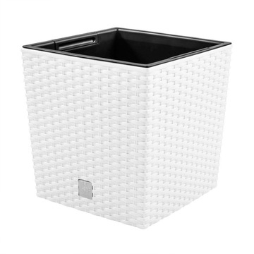 Doniczka + wkład RATO LOW DRTS325L biała