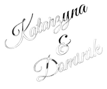 Srebrne Napisy na ściankę Ślub Wesele NWS-1