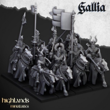 Knights of Gallia Highlands Miniaturesx5