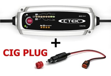 Ładowarka CTEK MXS 5.0 PRĄD 5A 12V + CIG-PLUG
