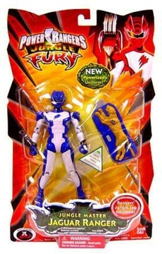 POWER RANGERS JUNGLE FURY JAGUAR RANGER NIEBIESKI