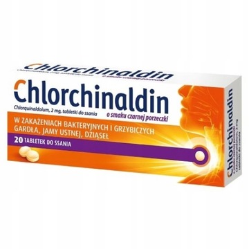 Chlorchinaldin porzeczka 20 tabletek do ssania