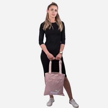 Torebka Damska Puma Shopper Bag Sportowa Torba Na ramię Pudrowy Róż