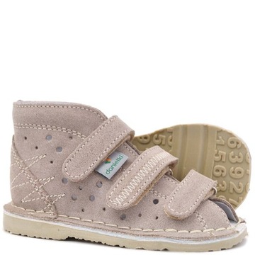 Danielki buty kapcie sandały korekcyjne r 23 beż
