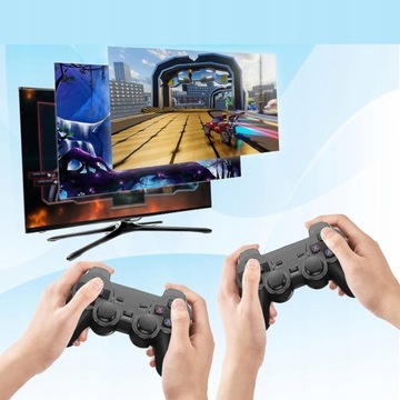 ИГРОВАЯ КОНСОЛЬ ЭМУЛЯТОР ИГРОВОЙ ПРИСТАВКИ TV 2X КОНТРОЛЛЕРЫ ДЛЯ ТВ 20000 ИГР + 64G