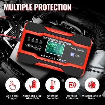 ВЫПРЯМИТЕЛЬНОЕ ЗАРЯДНОЕ УСТРОЙСТВО LCD 180Вт 12В 10А/24В 5А