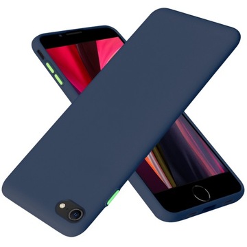 Etui do iPhone 7 8 SE 2020 Case Silikon + Szkło 9H