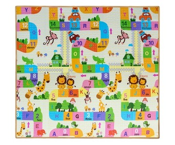Складной обучающий пенопластовый коврик Play Safari Milly Mally для детей