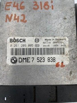 BMW 3 E46 7523838 ŘÍZENÍ MOTORU