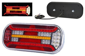 Lampa tylna LED do przyczepki przyczepy lawety naczepy FRISTOM FT-610 lewa