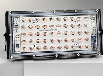 ГАЛОГЕННАЯ СВЕТОДИОДНАЯ ЛАМПА 50ВТ ПРОЖЕКТОР 4500ЛМ НАБОР ИЗ 5 ШТ.